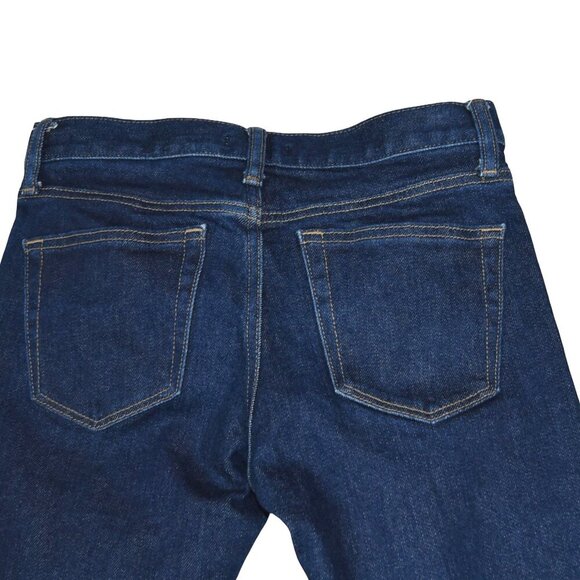 Uniqlo Selvedge Jeans 28x34 Dark Wash Slim Fit Raw Edge Minimalist Core - Picture 3 of 11